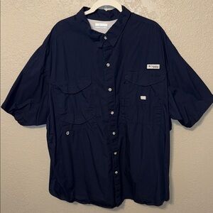 Columbia Men’s PFG Navy button up 3X